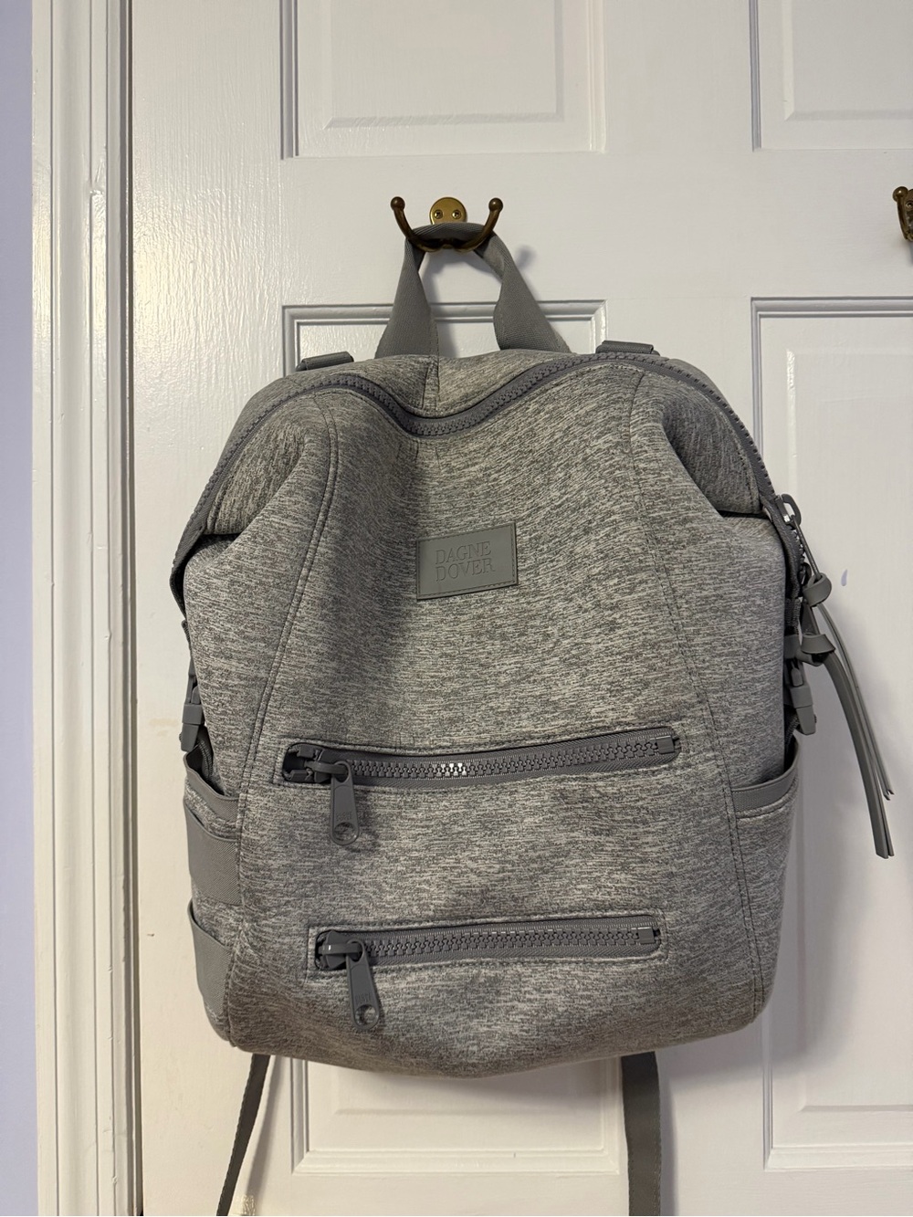 Dagne Dover Grey Backpack - Diaper Baby Bag Large